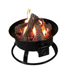 無機装飾的な暖炉の丸太