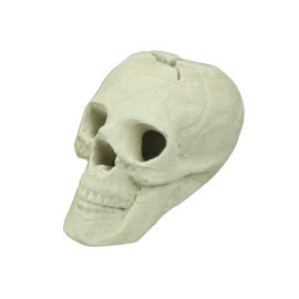 陶磁器の丸太の頭骨の暖炉の付属品の頭骨ライト ベージュBC-185LB
